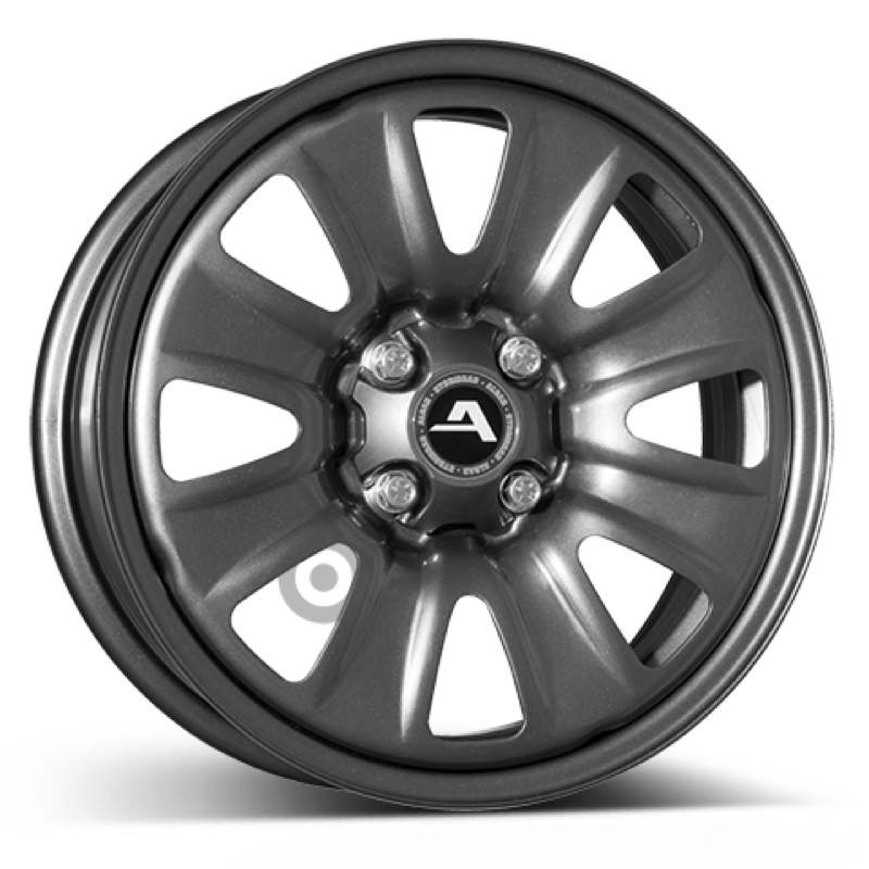 ALCAR HYBRIDRAD 02 grey Stahlfelge 6x15 ET40 4x100/60