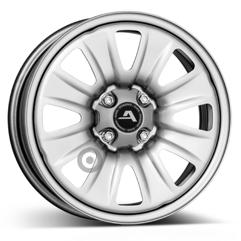 ALCAR HYBRIDRAD 02 silver Stahlfelge 6x15 ET40 4x100/60