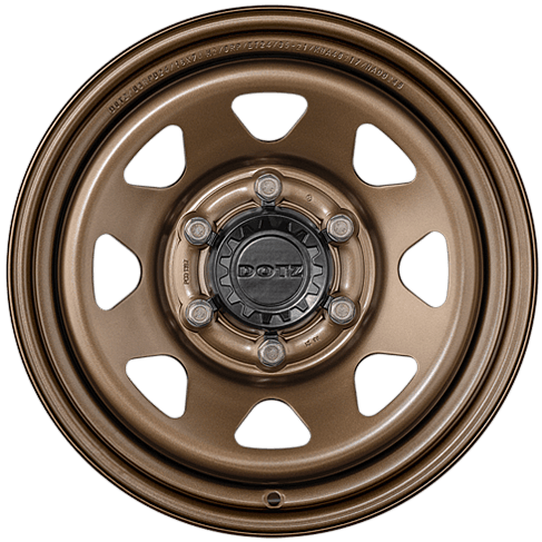 4x DOTZ 4x4 Dakar bronze 7x16 ET13 6x139.7 | Hub cap included