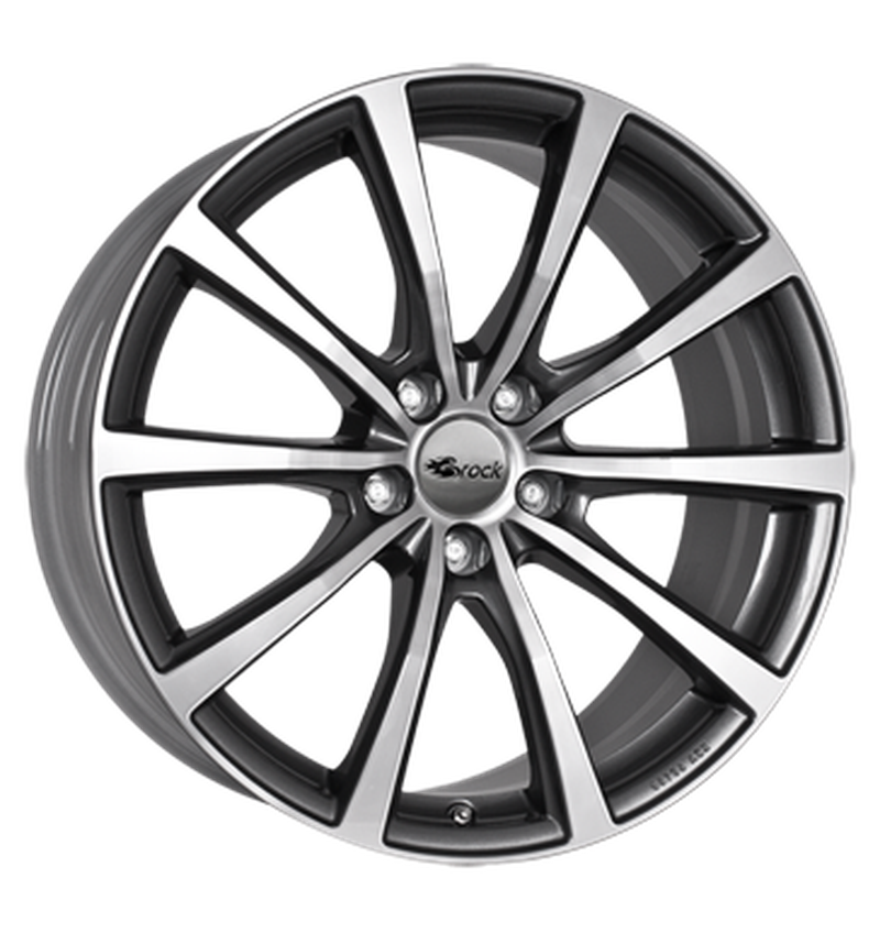 Brock B32 Himalaya Grey Voll-Poliert Alufelge 7.5x18 ET33 5x112/66.6