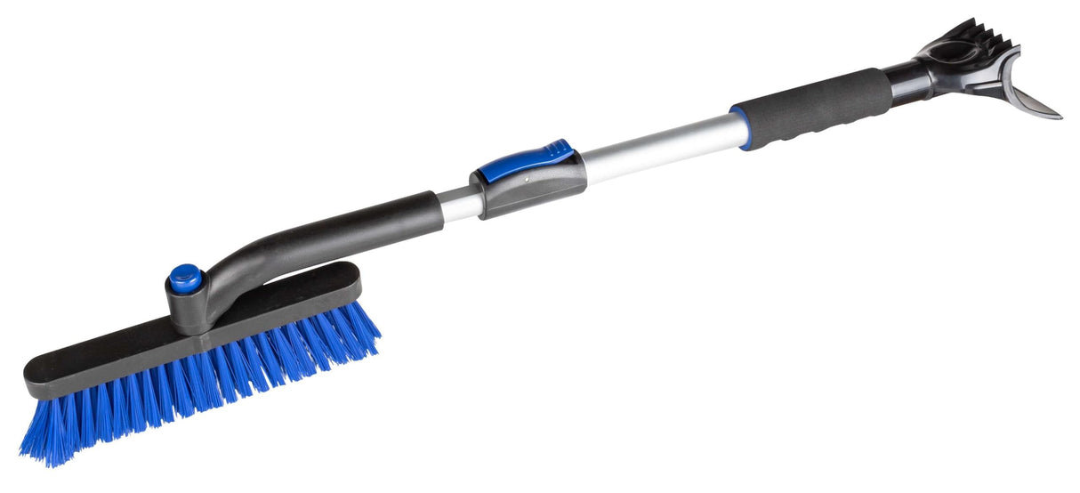 Teleskopierbarer Eiskratzer Walser - Drehbarer Eisschaber, Ausziehbar von 77,5-100 cm, Schwarz/Blau, Effiziente Eisentfernung für Autos