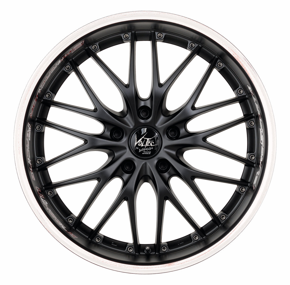 Barracuda Voltec T6 Alufelge 8x19 ET38 5x120 Mattblack Puresports Color Trim weiss