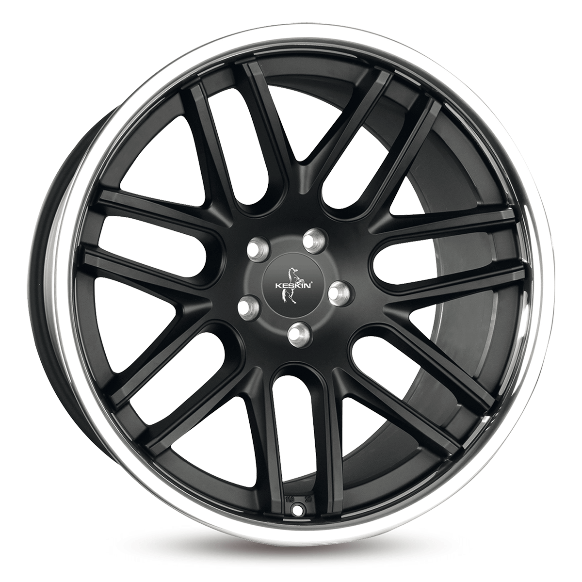 Keskin KT14 Concave Matt Black Steel Lip Alufelge 8.5x20 ET43 5x112/66.6