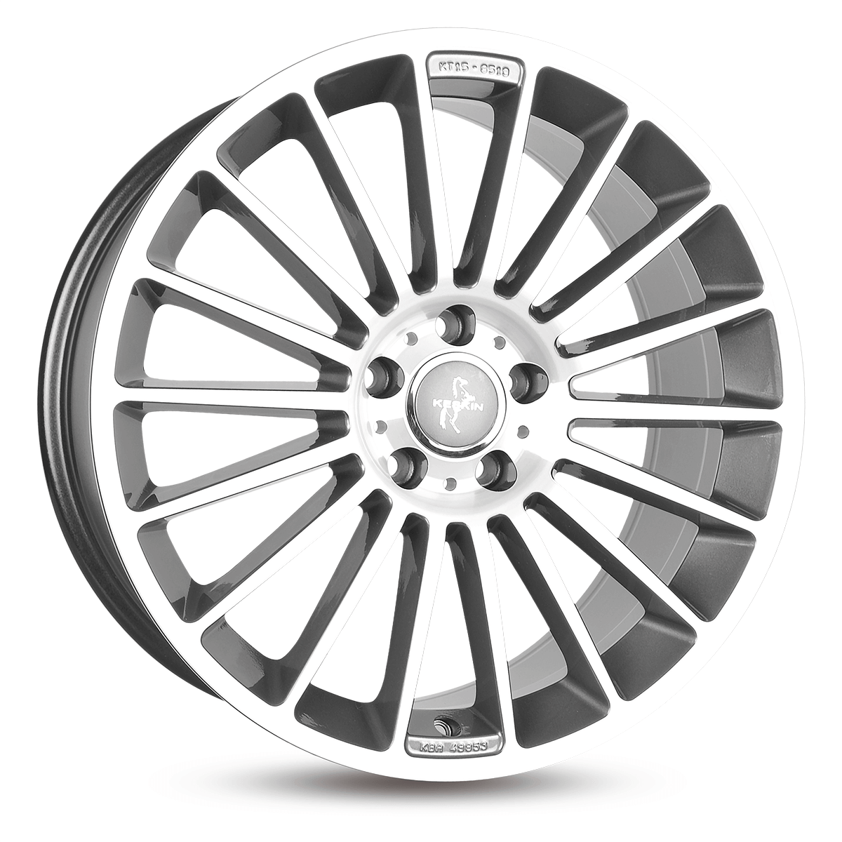 Keskin KT15 Speed Palladium Front Polish Alufelge 8.5x19 ET45 5x112/66.6