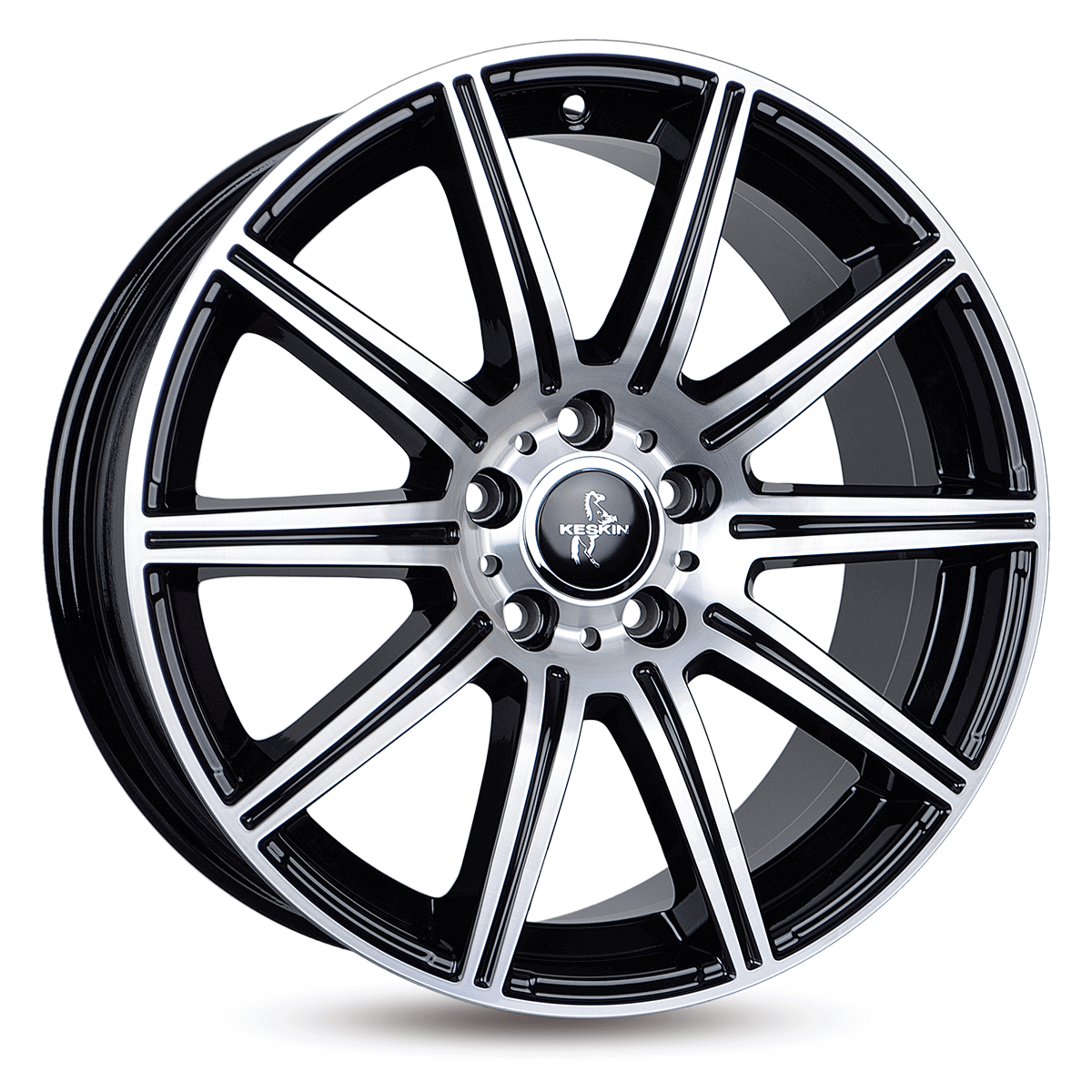 Keskin KT16 Dynamic Black Front Polish Alufelge 8x18 ET45 5x112/66.6