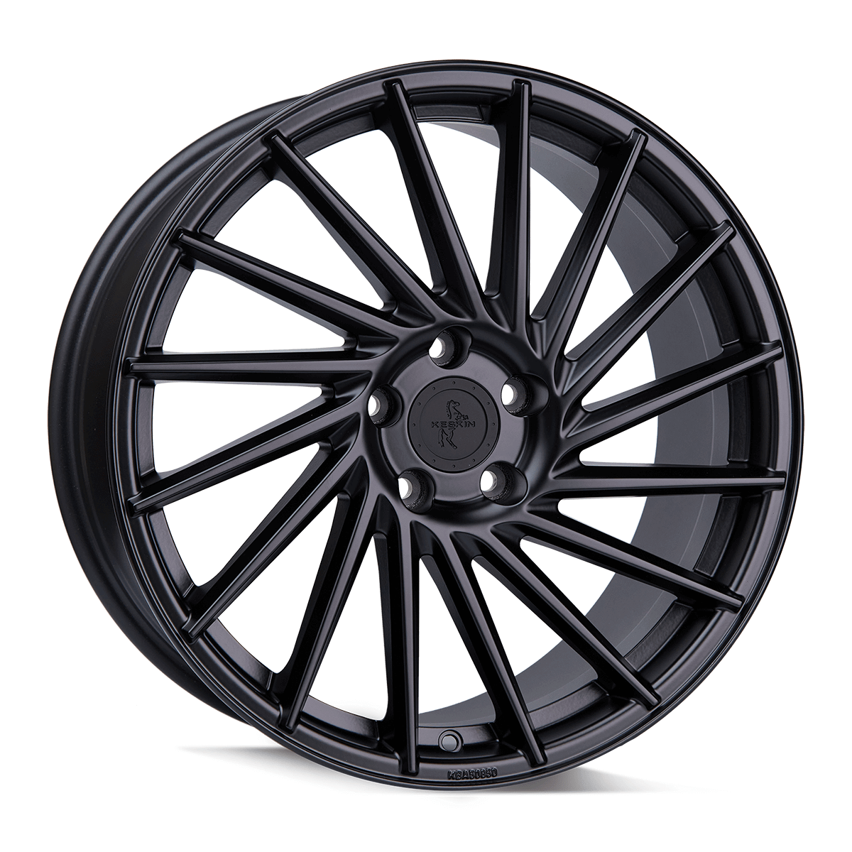 Keskin KT17 Hurricane Matt Black Painted Alufelge 10x22 ET50 5x112/66.6