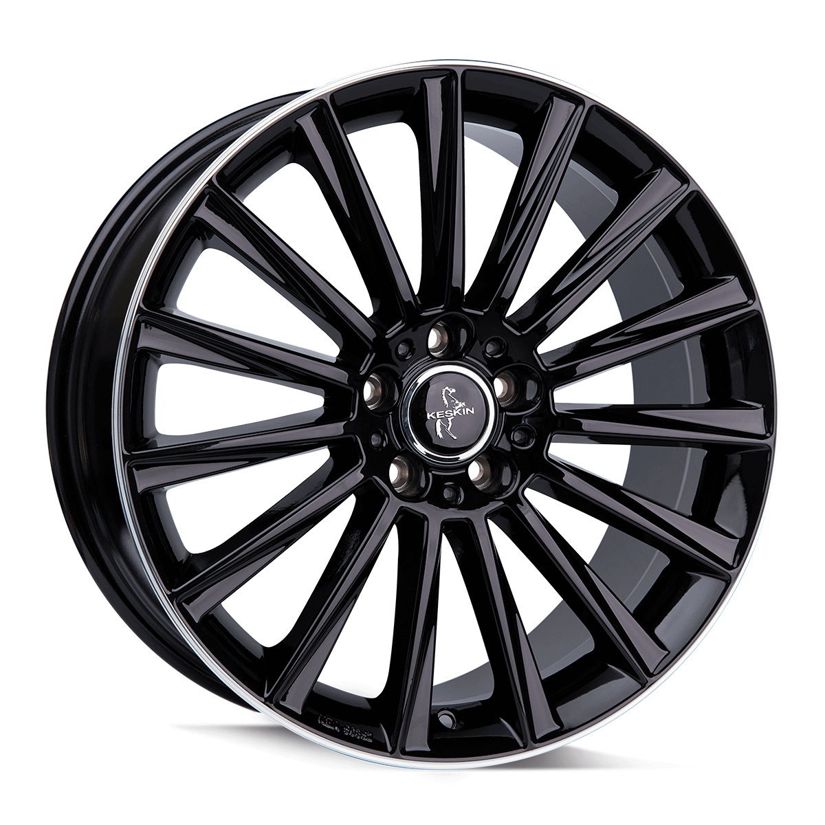 Keskin KT18 Turbo Black Lip Polish Alufelge 8.5x19 ET45 5x112/72.6