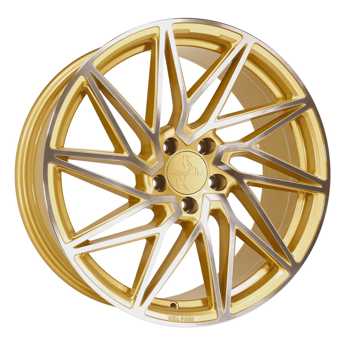 Keskin KT20 Future Gold Front Polish Alufelge 8.5x19 ET45 5x112/72.6