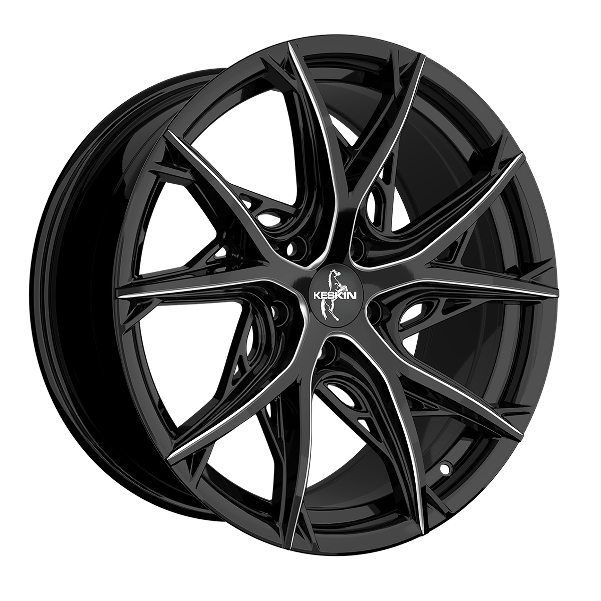 Keskin KT24C Black Secret Diamond Alufelge 8.5x19 ET35 5x114.3/72.6