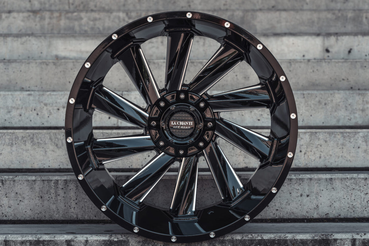 La Chanti LC-OF10 12J x 20 Zoll 5x127 ET-44 Glossy Black Milled