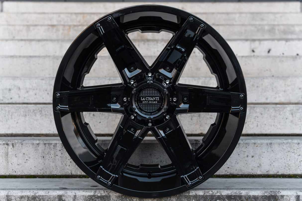 La Chanti LC-OF16 12J x 22 Zoll 6x139,7 ET-44 Matt Black / Inserts