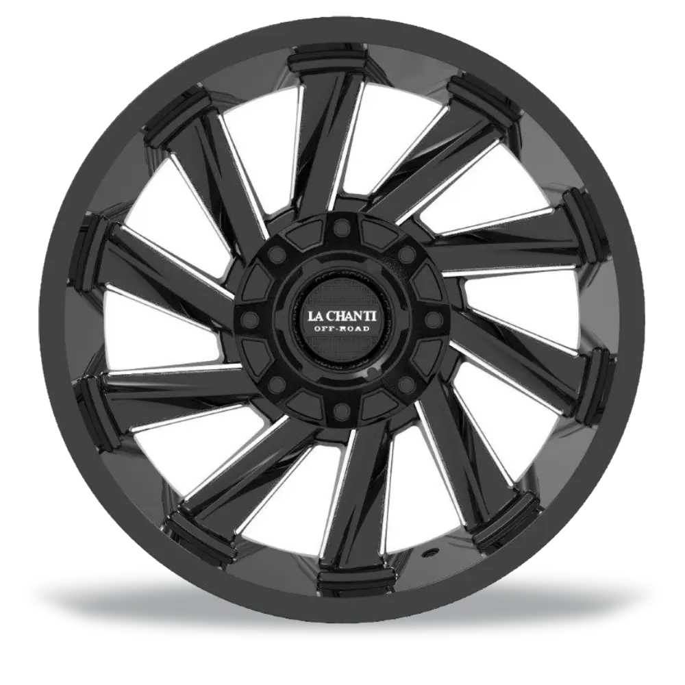 La Chanti LC-OF10 12J x 22 Zoll 6x135 ET-44 Glossy Black / RED