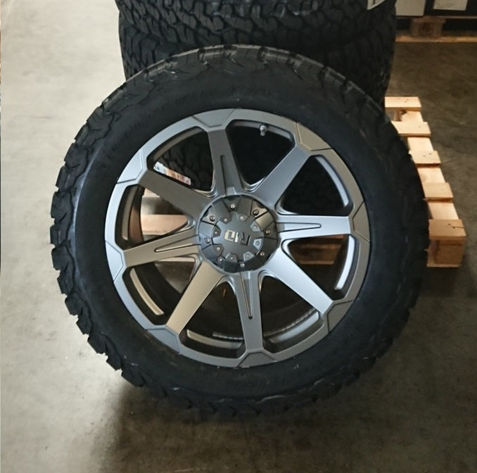 4x rims RID R05 9x20 ET20 6x135 + 4x tires BF Goodrich KO2 275/55/20