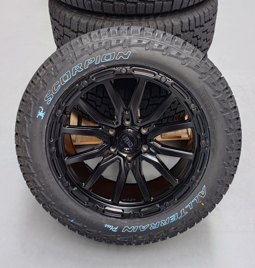 4x Felgen RID R06 9,5x20 ET20 6x135 + 4x Reifen Pirelli AT+ 275/55/20
