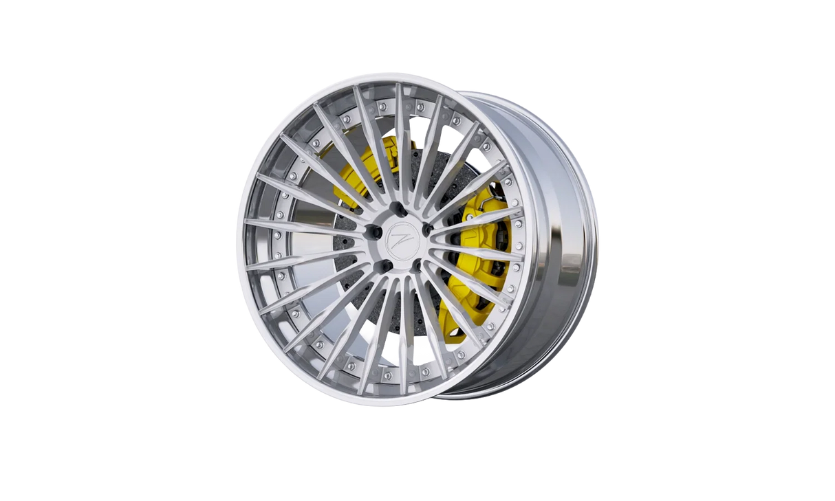 Z-Performance ZP.MODULAR 2 Deep Concave Gloss Silver / Polished Lip Alufelge 10,5x22 ET12 5x112/66,5