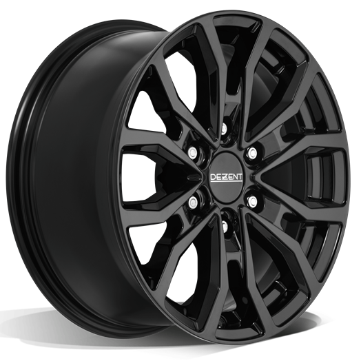 4x DEZENT KC black 6.5x16 ET54/ET62 6x130