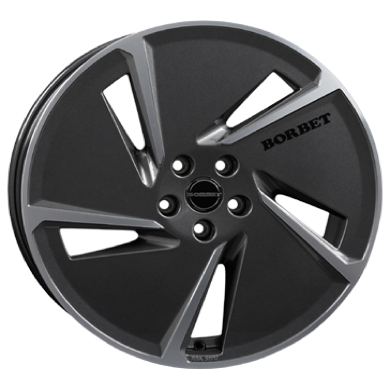 Borbet AE mistral anthracite polished glossy Alufelge 7.5x20 ET50 5x114.3/72.5