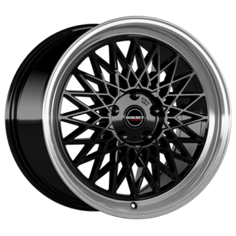 Borbet B black rim polished Alufelge 8x18 ET40 5x114.3/72.5