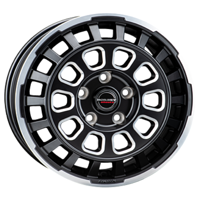 Borbet CW7 black rim window polished matt Alufelge 7.5x18 ET53 5x118/71.1