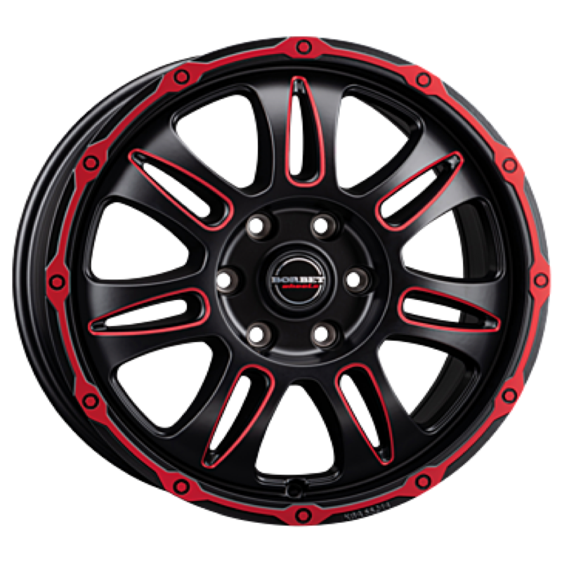 Borbet CW8 red rim window polished matt Alufelge 8x18 ET45 5x120/65.1