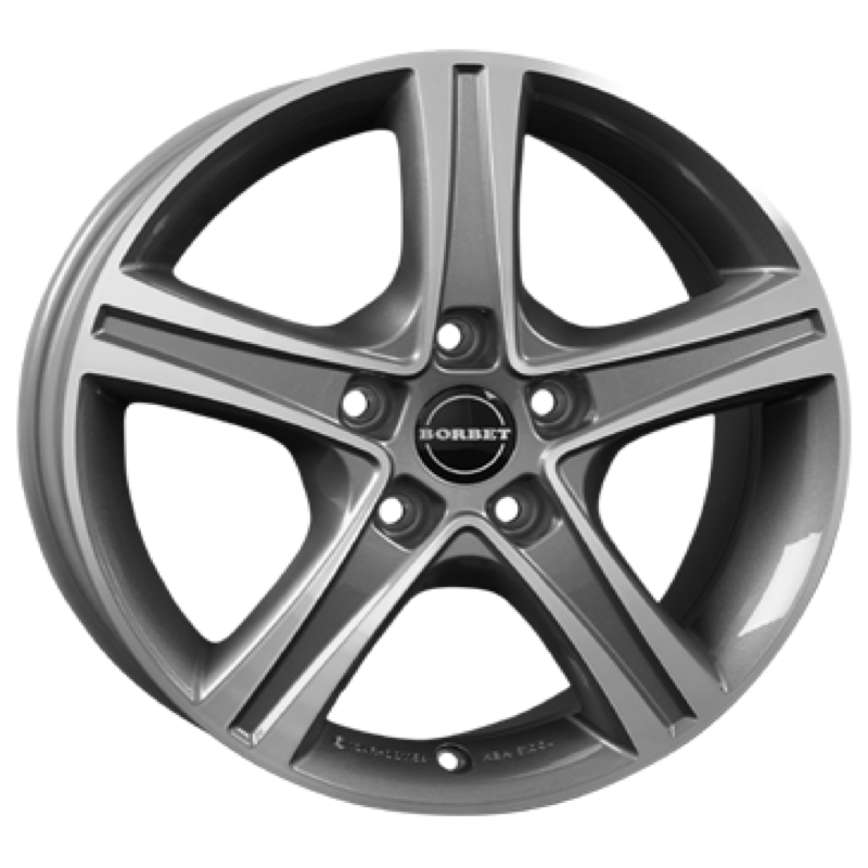 Borbet CWD mistral anthracite polished glossy Alufelge 7x17 ET46 5x108/65.1
