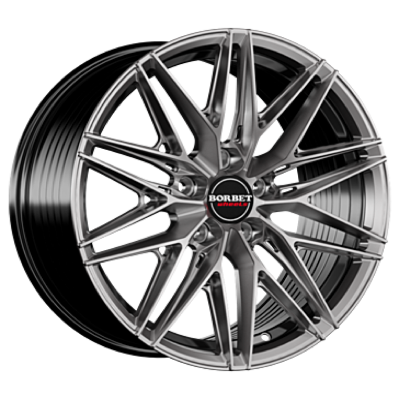 Borbet FB1 hyper black silver Alufelge 8.5x19 ET45 5x112/72.5