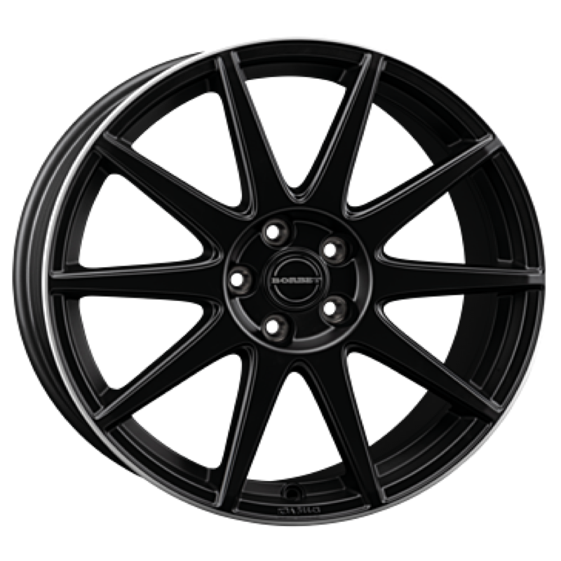 Borbet GTX black matt rim silver Alufelge 8x19 ET50 5x112/66.5