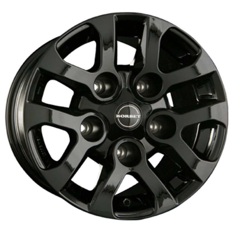 Borbet LD black glossy Alufelge 8x16 ET5 5x165.1/113