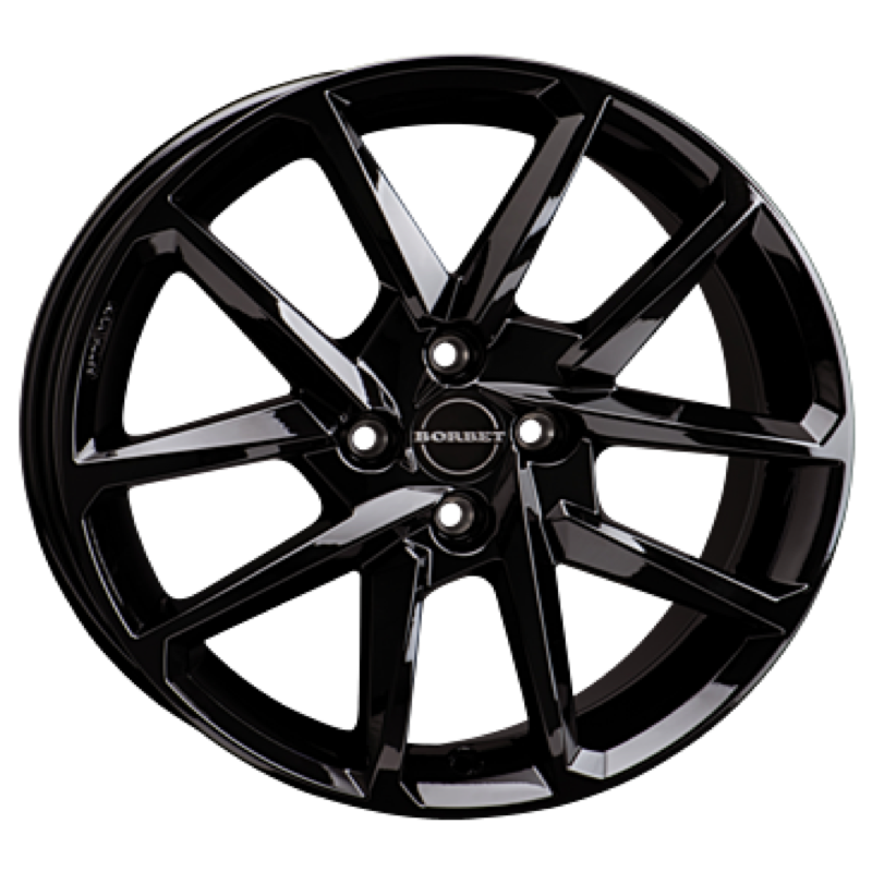 Borbet N black glossy Alufelge 6.5x16 ET32 4x108/72.5