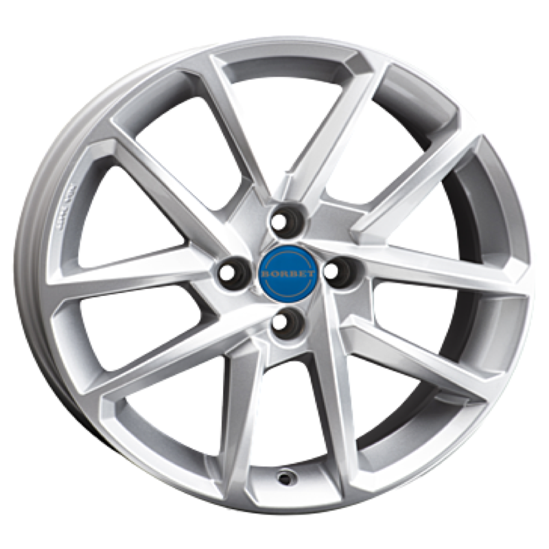 Borbet N crystal silver Alufelge 6.5x16 ET37 4x100/64