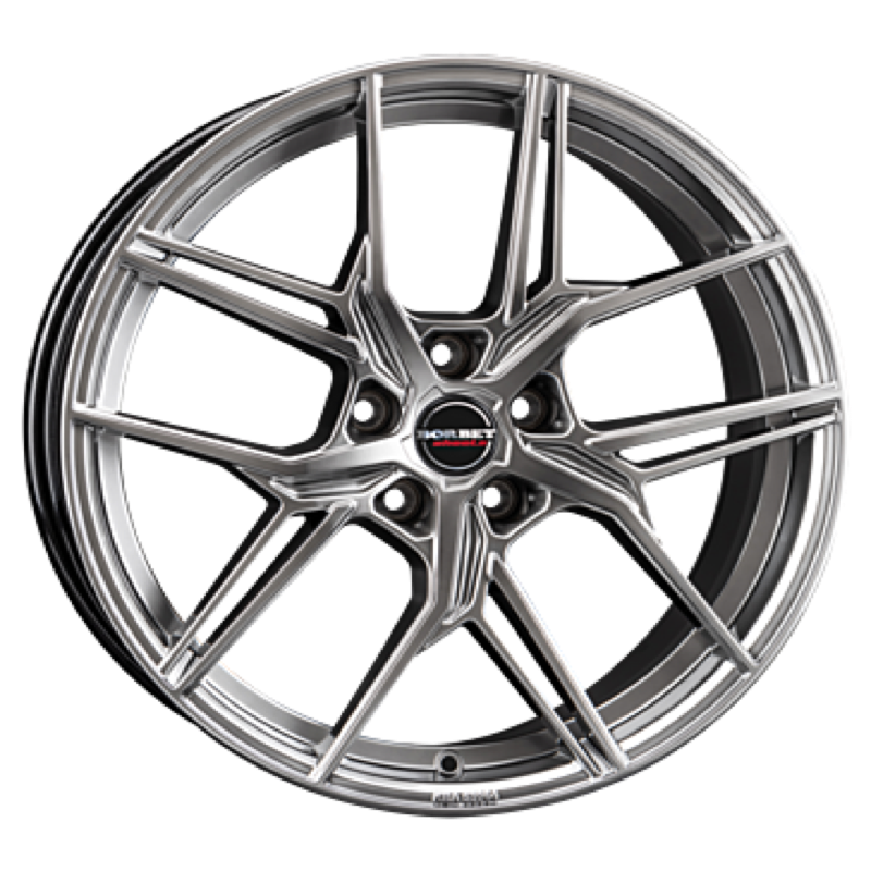 Borbet QX hyper black silver Alufelge 8.5x20 ET31 5x110/65.1