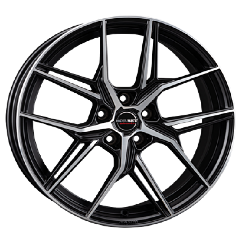 Borbet QX black polished matt Alufelge 8.5x20 ET31 5x110/65.1