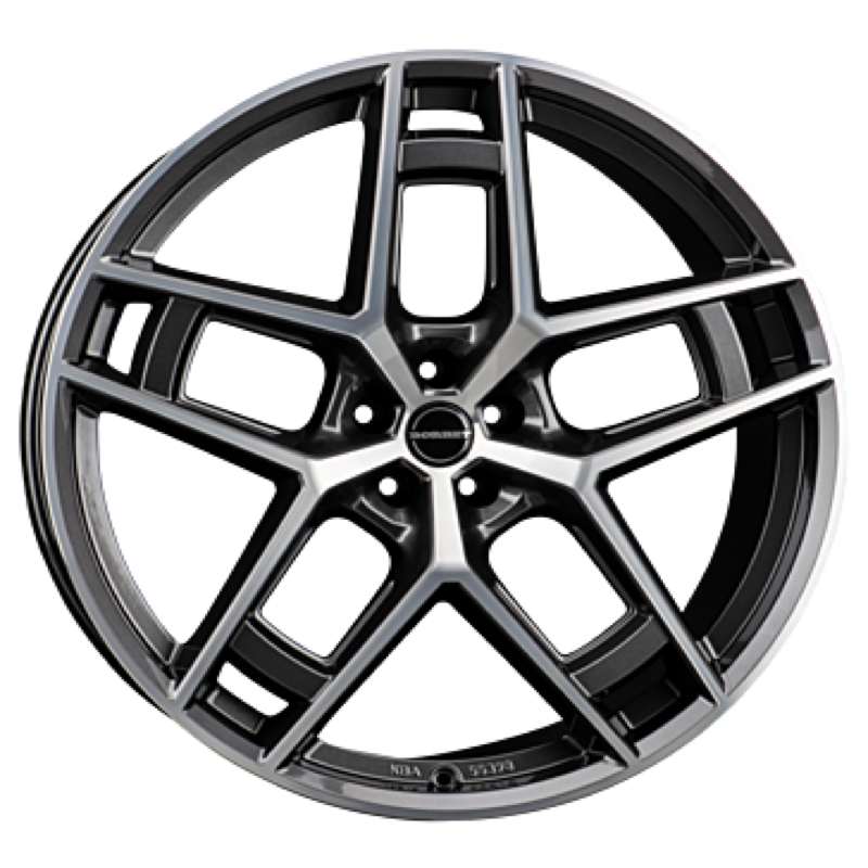 Borbet TF graphite polished glossy Alufelge 10.5x24 ET25 5x130/84.1
