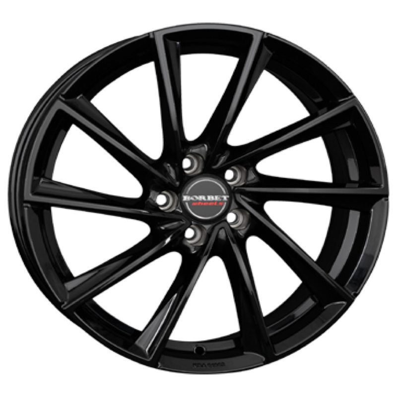 Borbet VTX black glossy Alufelge 8x18 ET38 5x115/70.27