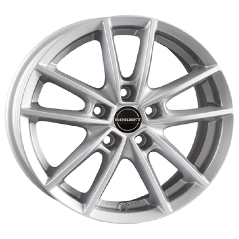 Borbet W crystal silver Alufelge 6.5x16 ET50 5x108/72.5