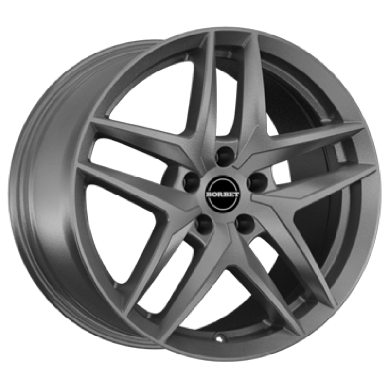 Borbet Z dark grey matt Alufelge 8x19 ET39 5x112/66.5