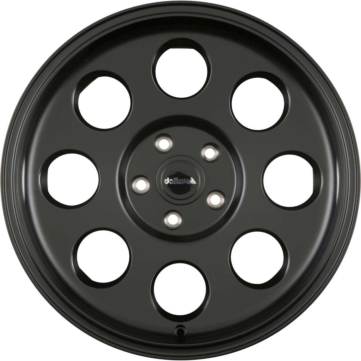delta4x4 Klassik Alufelge 5x165,1 Schwarz Matt – Defender 90/110
