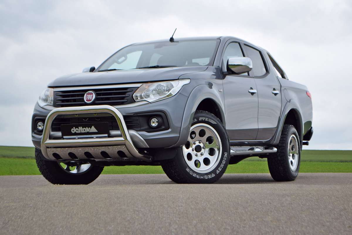 delta4x4 Seitenbügel oval poliert – Fiat Fullback Kt0T