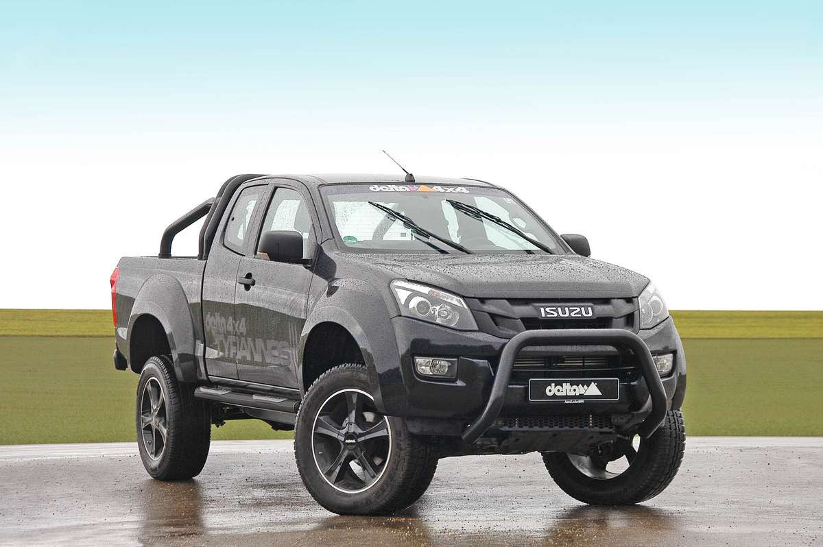delta4x4 Seitenbügel oval schwarz – Isuzu D Max Atfsatfr (7SWM)