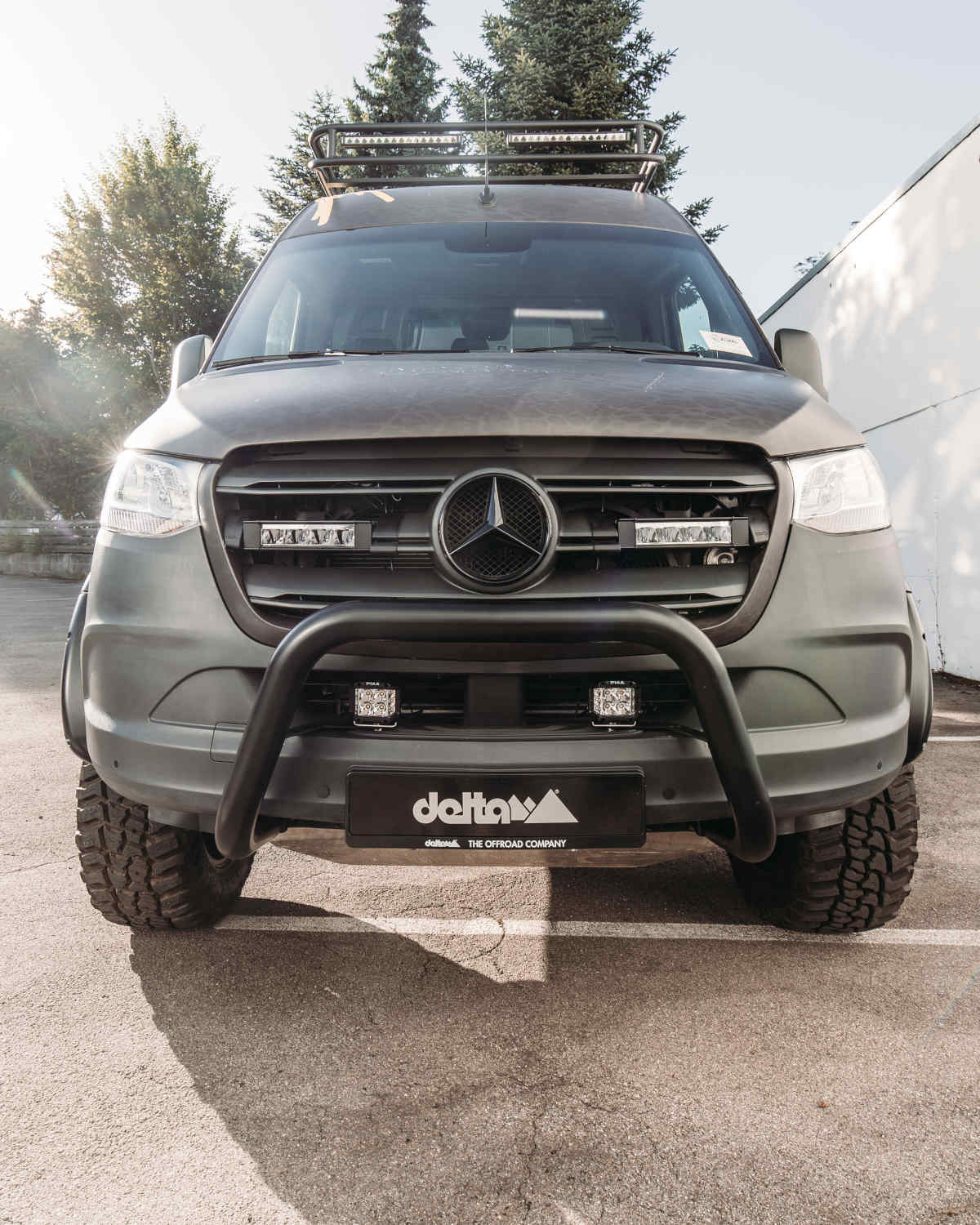 delta4x4 Frontbügel Schwarz 70mm