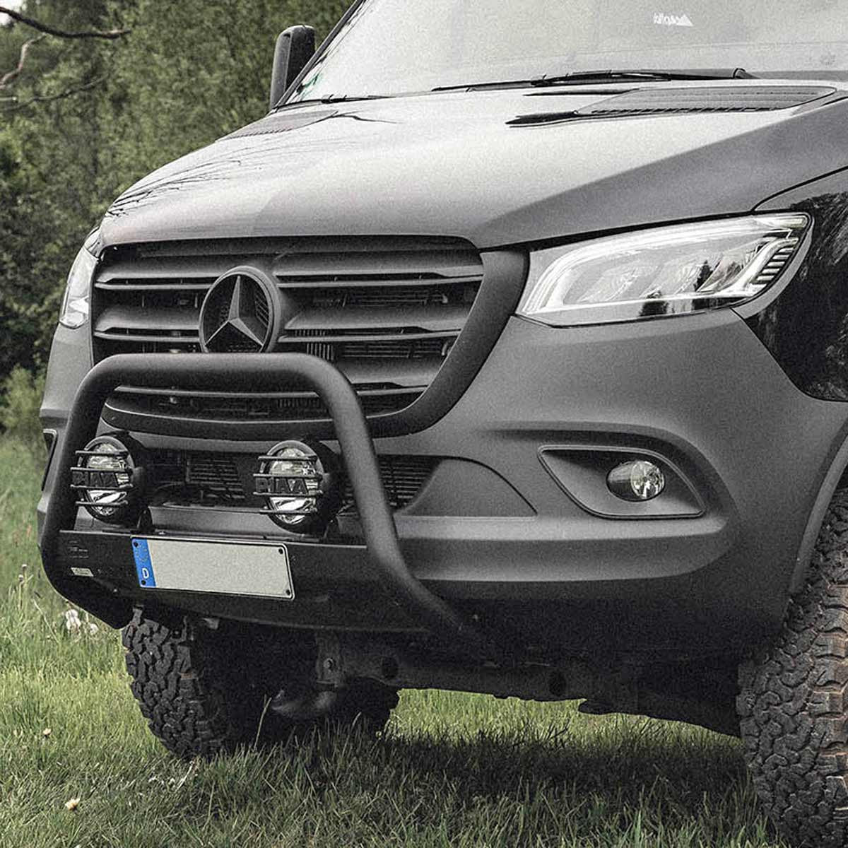 delta4x4 Frontbügel Schwarz Matt 63mm – Mercedes Sprinter W907910
