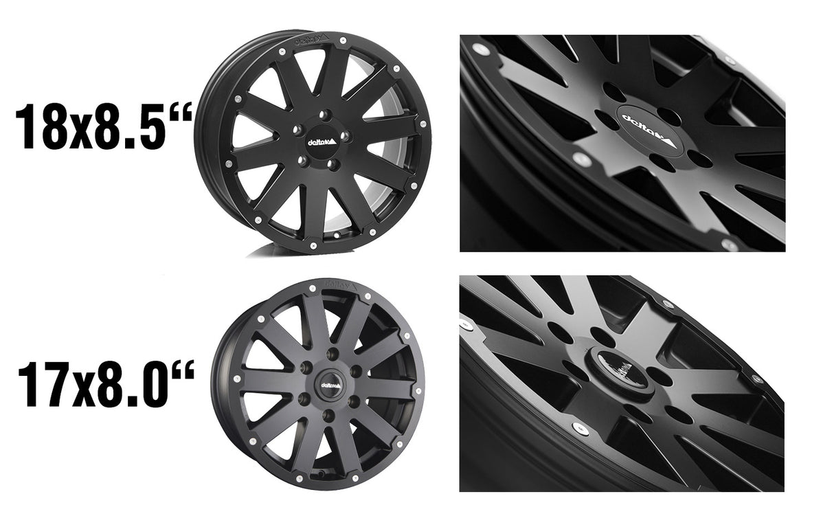 delta4x4 Hanma Alufelge 6x139,7 Schwarz Matt – Ranger Raptor