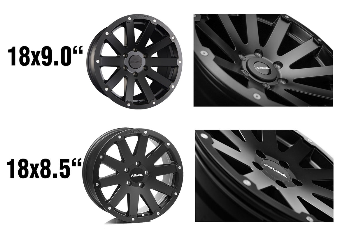 delta4x4 Hanma Alufelge 6x139,7 Schwarz Matt – Ranger 2AB 2019–2023