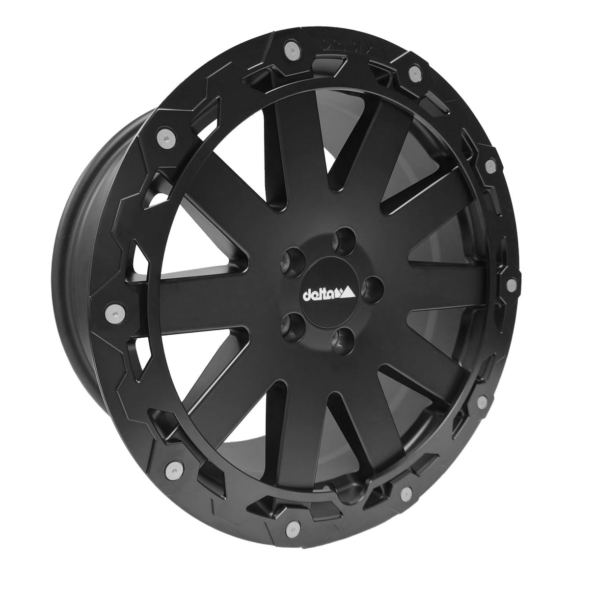 delta4x4 Hanma Rugged Alufelge 5x118 Schwarz Matt – Boxer 5/118
