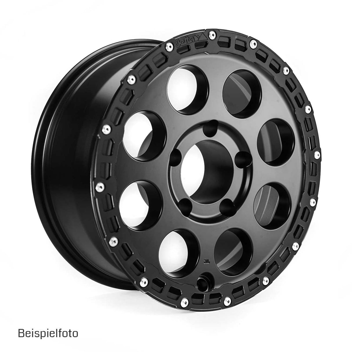 delta4x4 Klassik_B Rugged Alufelge 5x165,1 Schwarz Matt – Defender 90/110