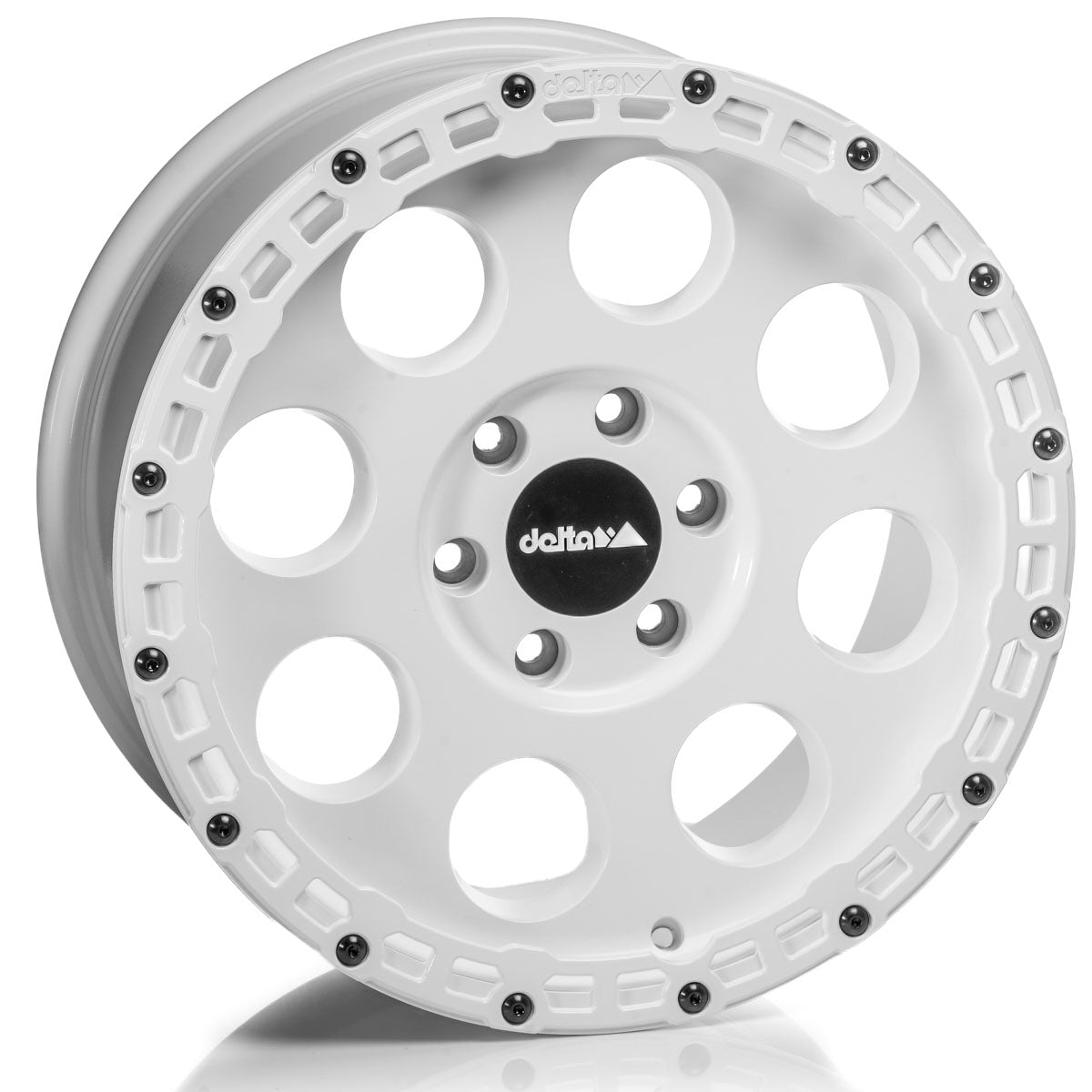 delta4x4 Klassik_B Rugged Ralley Edition weiss Alufelge 6x130 weiss glänzend – Sprinter