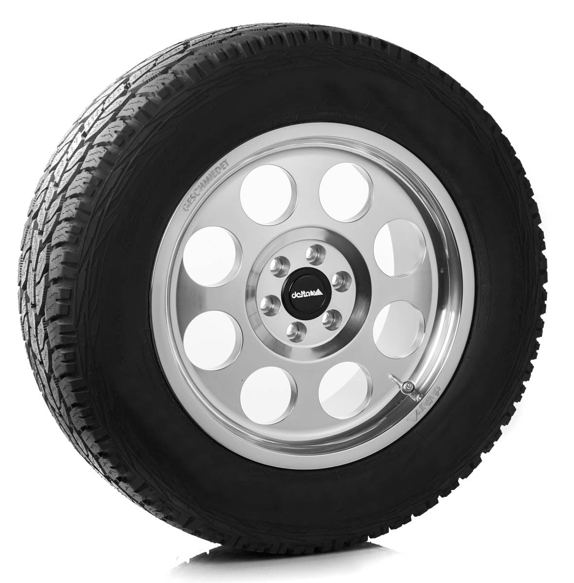 delta4x4 LegacyForged glanzpoliert Alufelge 6x114,3 Polished + Clearcoated – X-Klasse