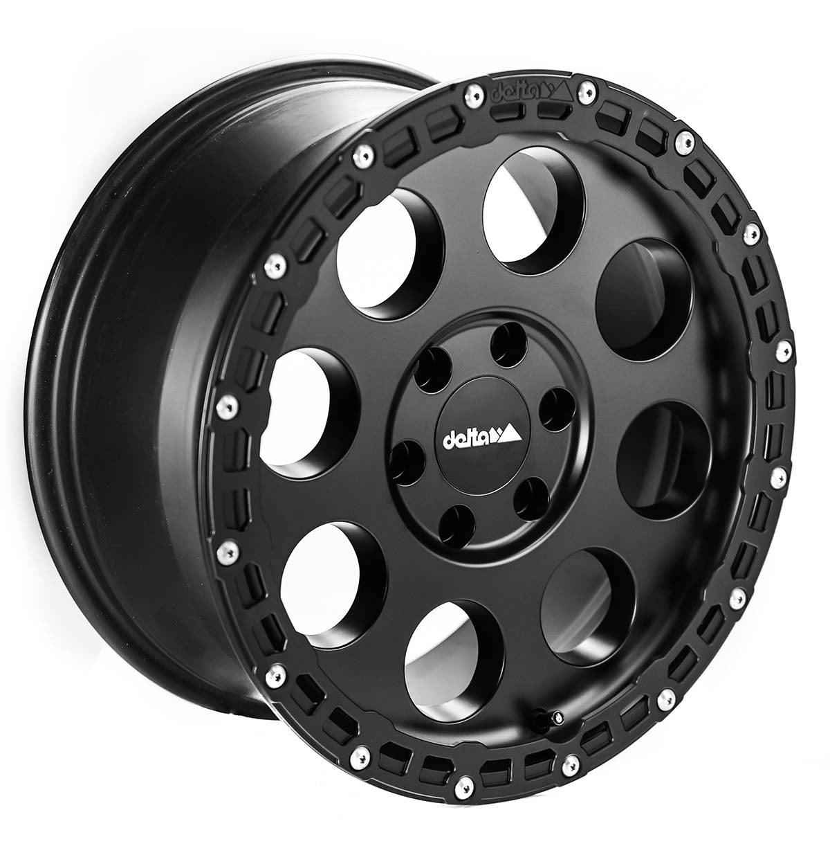 delta4x4 Klassik_B Rugged Alufelge 5x165,1 Schwarz Matt – Defender 90/110
