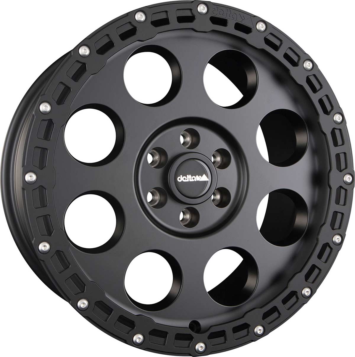 delta4x4 Klassik_B Rugged Alufelge 5x114,3 Schwarz Matt – Santa Fe MX5