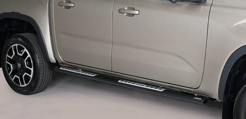 delta4x4 Seitenbügel oval Matt Schwarz – Amarok V6